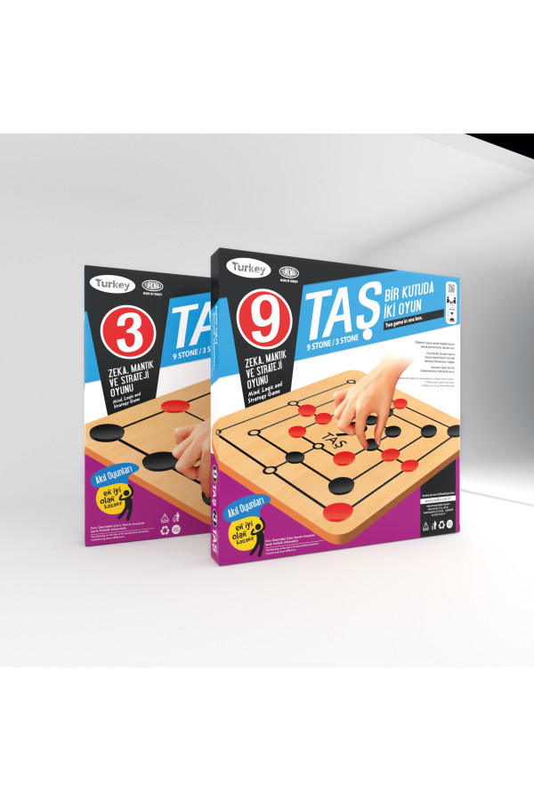 redka 9 taş - 3 taş : dokuz taş - üç taş oyunu, red001, akıl ve zeka oyunları, Quilling Seti