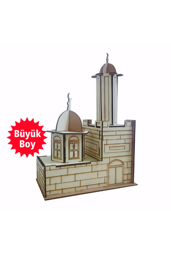 cami büyük boy ahşap maket, mk-16, ahşap ve karton maketler