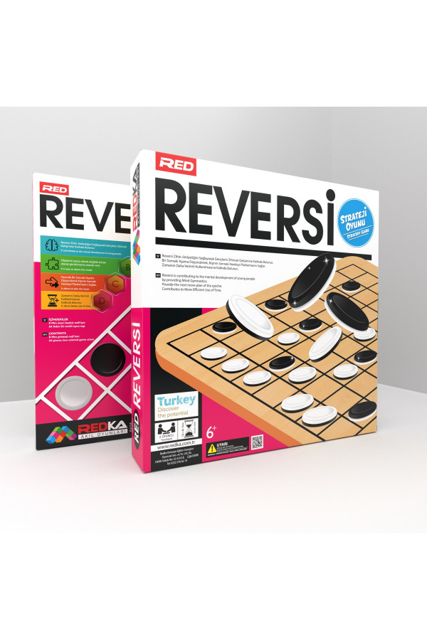 redka ahşap reversi - original ürün, red004, akıl ve zeka oyunları