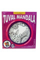 kumtoys çiçek desenli tuval mandala, mnd-07, i̇ş eğitimi malzemeleri