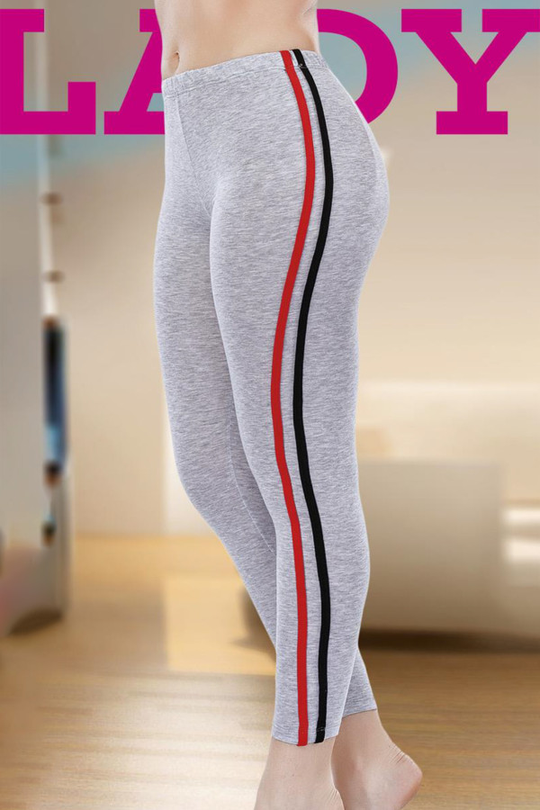 lady 8157 standart beden gri renk tayt, lady8157-tyt, lady pijama takımı, Lady