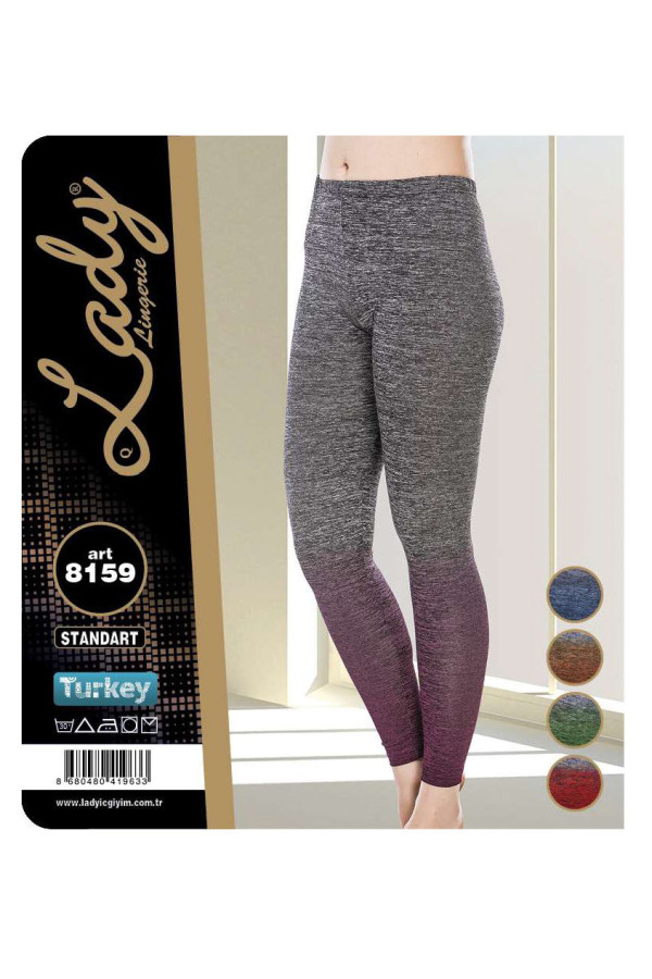 lady 8159 standart beden füme renk tayt, lady-8159, lady pijama takımı, Lady