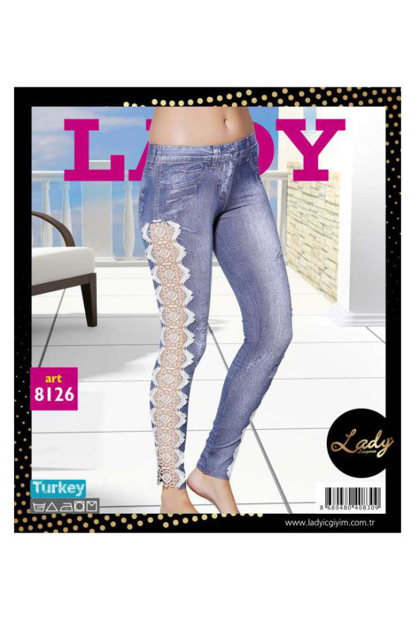 lady 8126 standart beden siyah renk tayt, lady-8126, lady pijama takımı