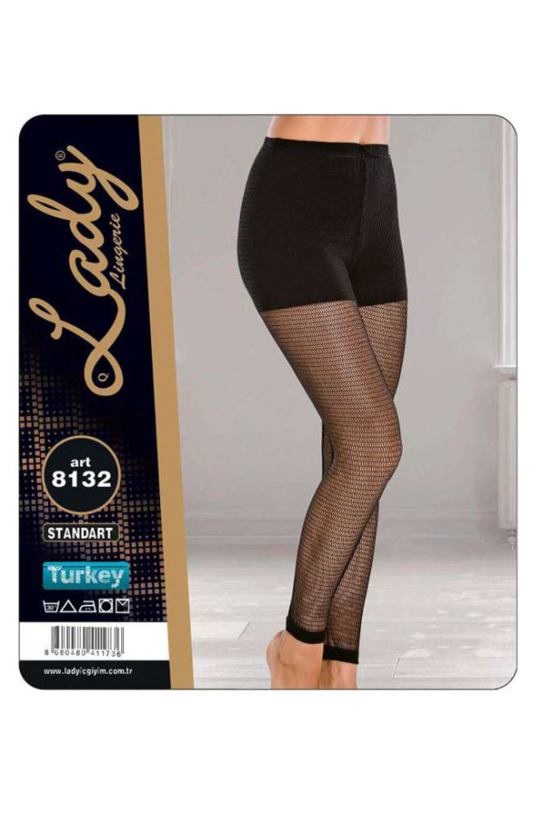 lady 8132 standart beden siyah renk tayt, lady8132, lady pijama takımı, Lady