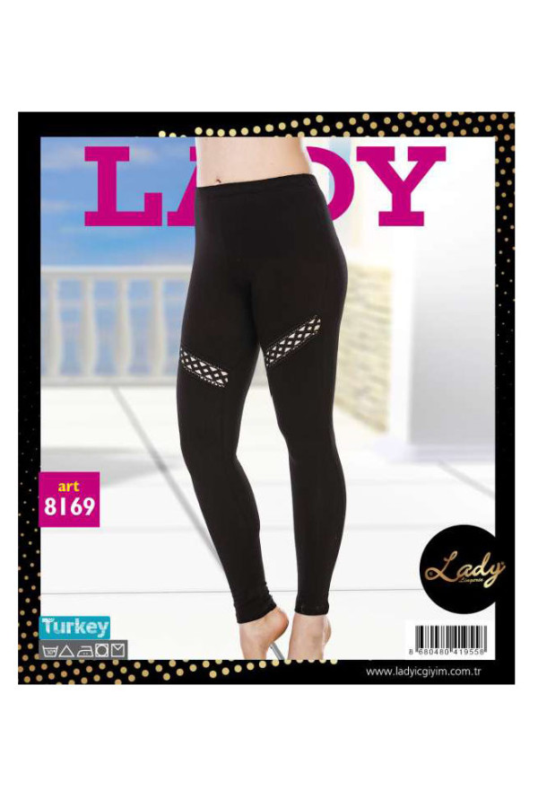 lady 8169 standart beden siyah renk tayt, lady-8169, lady pijama takımı, Lady