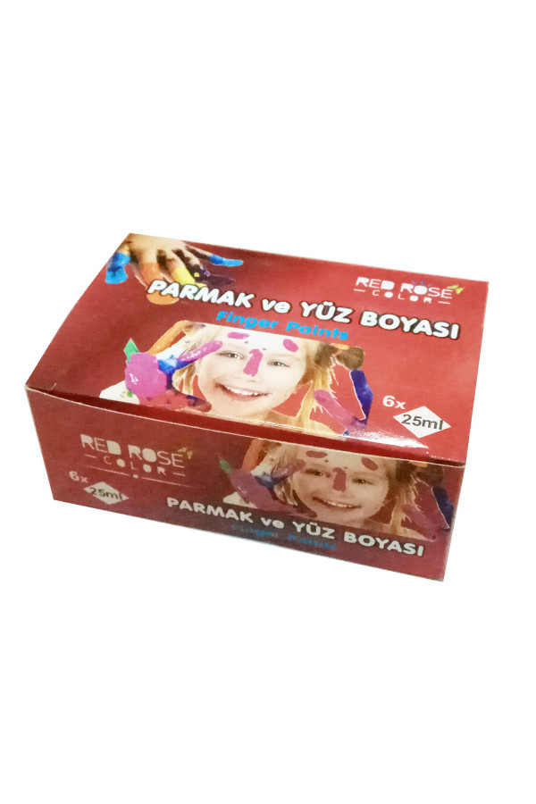 redrose parmak boyası 6 renk, rrb-pb-0001, hobi boyaları, Quilling Seti
