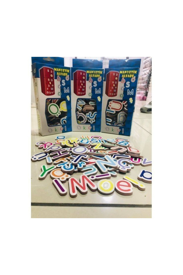 manyetik alfabe harf seti 74 parça, mas-97861325874, akıl ve zeka oyunları, Quilling Seti