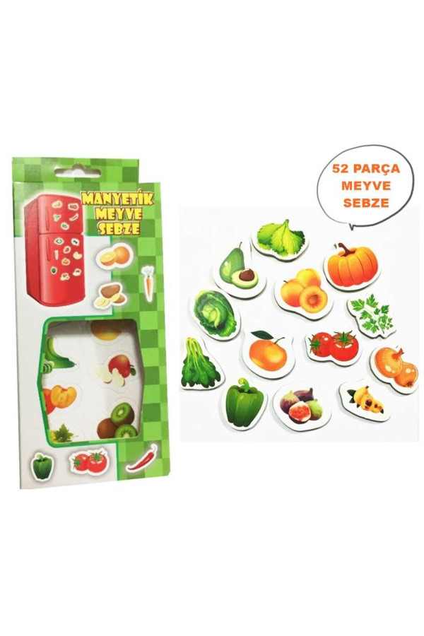 manyetik meyve sebze, 52 parça, msm-9996312587, akıl ve zeka oyunları, Quilling Seti