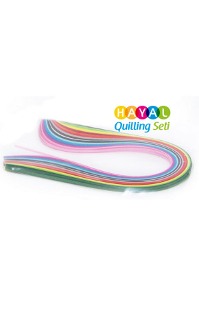 3mm 15 Renkli 300 Adetli Quilling Kağıdı