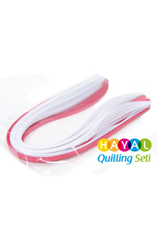 bayrak serisi 2 farklı renkli 300 adetli quilling kağıdı, qkr-0005-5m, temalı quilling kağıtları