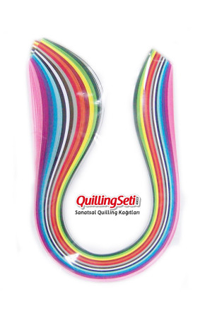 1.5 mm 15 Renkli 300 Adetli Quilling Kağıdı