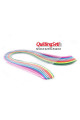 1.5 mm 15 renkli 300 adetli quilling kağıdı, qkrd-0001.5mm, karışık renkli quilling kağıtları 300 adetli paket, Quilling Seti