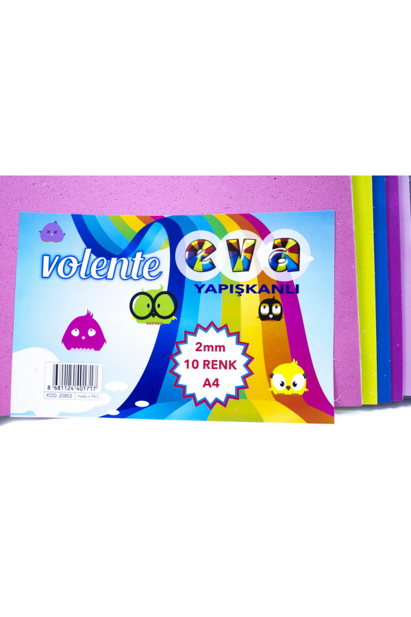 yapışkanlı eva 10 farklı renk 2mm kalınlıkta, 8509990003432, eğitim gereçleri, Quilling Seti