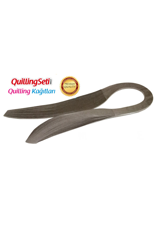 1.5 mm gri renk quilling kağıdı - 100lü, qks-6311-1.5m, 1.5 mm quilling kağıtları 100 adetli