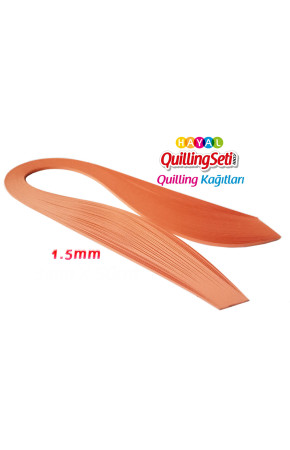 1.5 mm Turuncu Renk Quilling Kağıdı - 100'lü