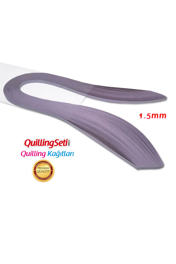 quilling kağıdı - açık lila renk 1.5 mm 100lü, qks-6334-1.5m, 1.5 mm quilling kağıtları 100 adetli, Quilling Seti
