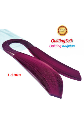 QuillingSeti 1.5mm Menekşe Renk Quilling Kağıdı 100'lü