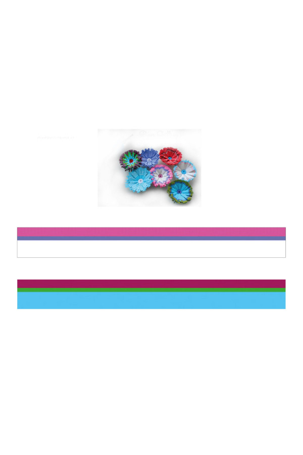 pembe - beyaz / fuşya - mavi renk geçişli, çizgili quilling kağıdı, qrk-2012,  Quilling Seti