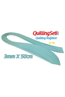 3mm Açık Mavi Renk Quilling Kağıdı - 100'lü