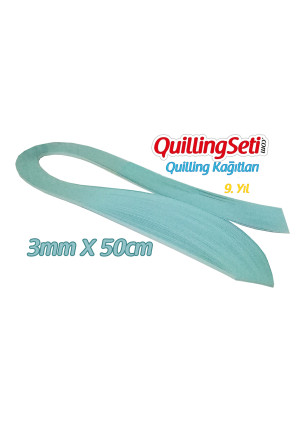 3mm Açık Mavi Renk Quilling Kağıdı - 100'lü