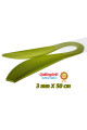 3mm fıstık yeşili (neon) renk quilling kağıdı - 100lü, qks-6323-3m, 3mm quilling kağıtları 100 adetli