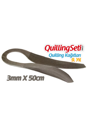 3mm Gri Renk Quilling Kağıdı - 100'lü