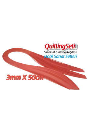 3mm Kırmızı Renk Quilling Kağıdı - 100'lü