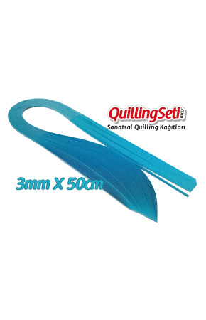 3mm Mavi Renk Quilling Kağıdı - 100'lü