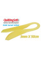 3mm sarı renk quilling kağıdı - 100lü, qks-6309-3m, 3mm quilling kağıtları 100 adetli, Quilling Seti
