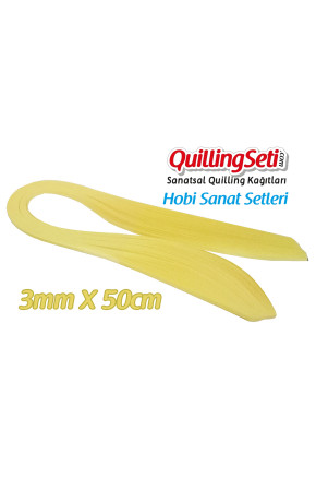 3mm Sarı Renk Quilling Kağıdı - 100'lü