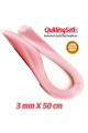 3mm pembe renk quilling kağıdı - 100lü, qks-6326-3m, 3mm quilling kağıtları 100 adetli, Quilling Seti