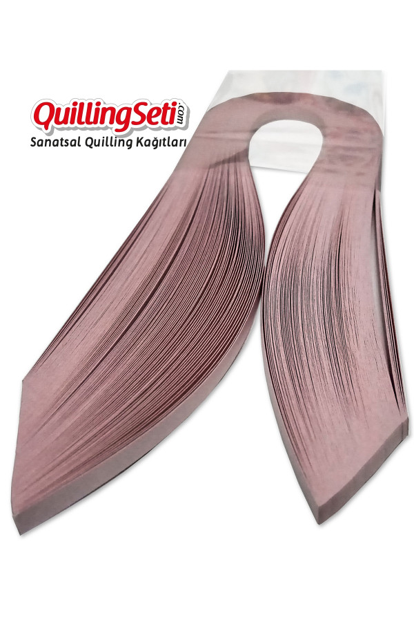 quilling kağıdı - açık pembe renk 3mm 100lü, qks-6335-3m, 3mm quilling kağıtları 100 adetli