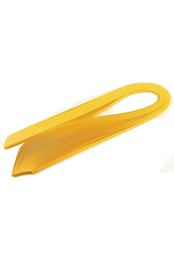 1cm koyu sarı renk quillingseti kağıdı 10mm x 50cm 50li, qks-1006-10mm, 10 mm 50 adetli quilling kağıtları, Quilling Seti