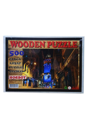 500 Parça Ahşap Puzzle - Galata Kulesi Yapboz