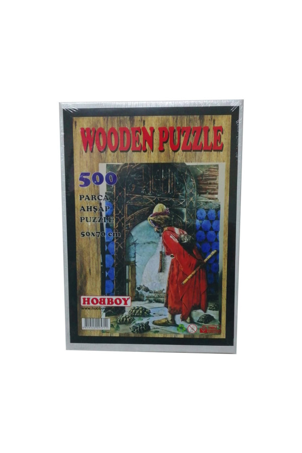 500 parça ahşap puzzle - kaplumbağa terbiyecisi yapboz, kta-0001, yap boz puzzle çeşitleri, Quilling Seti