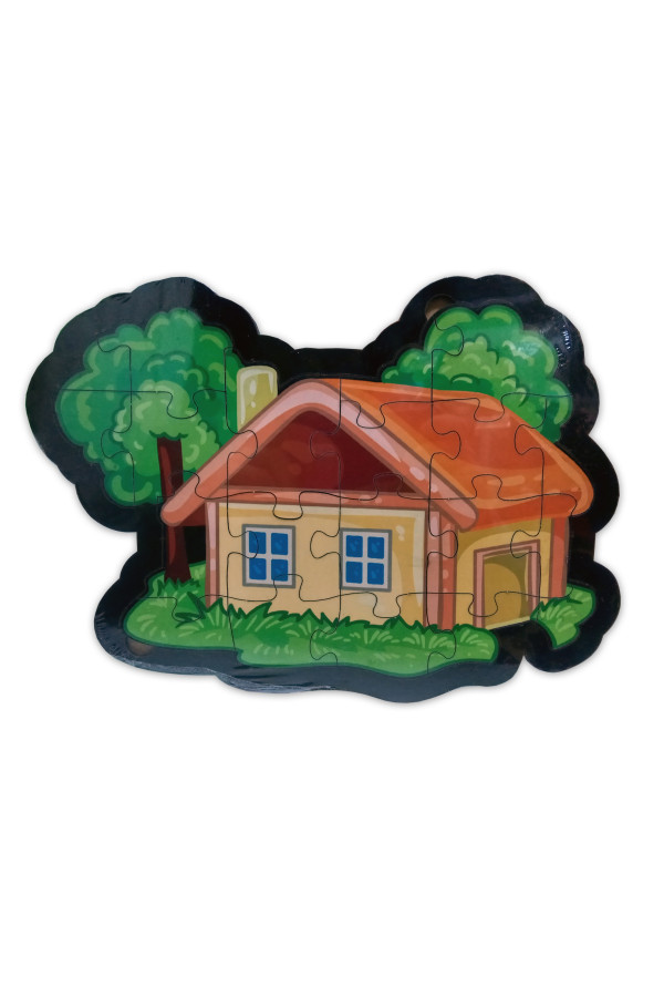 ev şekilli ahşap puzle yapboz yeni ürün, yb-014-ev, yap boz puzzle çeşitleri, Quilling Seti