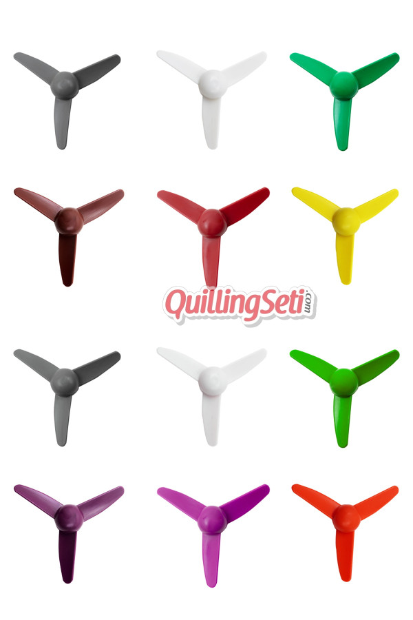 quilling seti plastik rüzgar türbini pervanesi, 8509990015633, i̇ş eğitimi malzemeleri, Quilling Seti