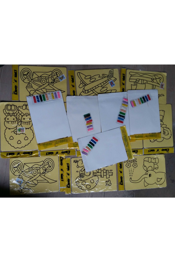 kum boyama seti - 5 adet, 8509990003326, i̇ş eğitimi malzemeleri, Quilling Seti