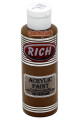 rich master akrilik boya 120 cc 130 kestane renk akrilik hobi boyası, 8682374022103, rich master akrilik boya 120 ml, Rich