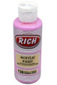 rich master akrilik boya 120 cc 136 hayal pembe renk akrilik hobi boyası, 8691301360003, rich master akrilik boya 120 ml, Rich