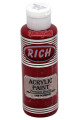 rich master akrilik boya 120 cc 148 kırmızı renk akrilik hobi boyası, 8682374022226, rich master akrilik boya 120 ml, Rich