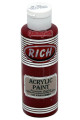 rich master akrilik boya 120 cc 151 kan kırmızı renk akrilik hobi boyası, 8682374020222, rich master akrilik boya 120 ml, Rich