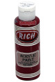 rich master akrilik boya 120 cc 152 kızıl renk akrilik hobi boyası, 8682374022240, rich master akrilik boya 120 ml, Rich