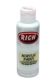 rich master akrilik boya 120 cc 194 buz beyazı renk akrilik hobi boyası, 8682374022509, rich master akrilik boya 120 ml, Rich