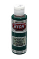 rich master akrilik boya 120 cc 206 zümrüt renk akrilik hobi boyası, 8682374022554, rich master akrilik boya 120 ml, Rich