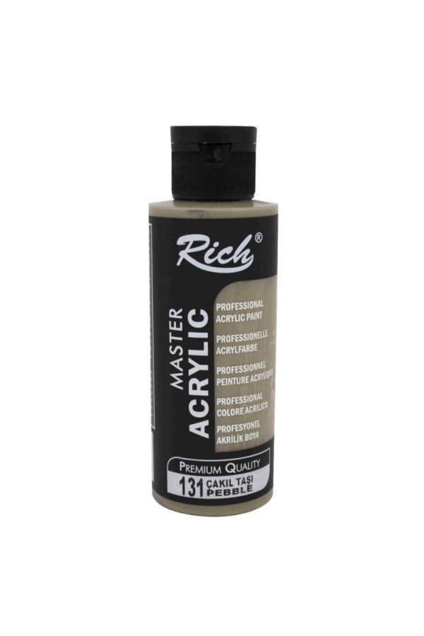 rich master akrilik boya 120 cc 131 çakıl taşı renk akrilik hobi boyası, 8691301310008, rich master akrilik boya 120 ml, Rich