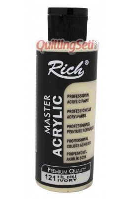 Rich Master Akrilik Boya 120 cc 121 Fildişi Renk Akrilik Hobi Boyası