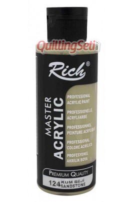Rich Master Akrilik Boya 120 cc 124 Kum Beji Renk Akrilik Hobi Boyası