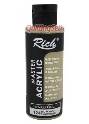 Rich Master Akrilik Boya 120 cc 124 Kum Beji Renk Akrilik Hobi Boyası