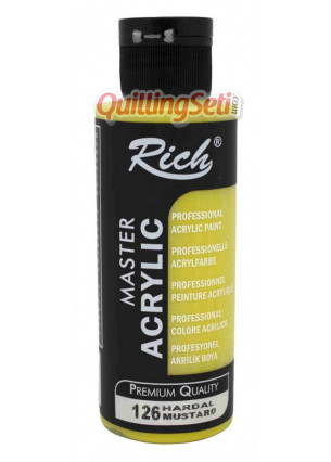 Rich Master Akrilik Boya 120 cc 126 Hardal Renk Akrilik Hobi Boyası